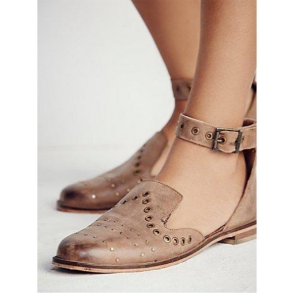 Free People Shoes - Free People Castoni Studded Leather Loafer size 37 (6.5)